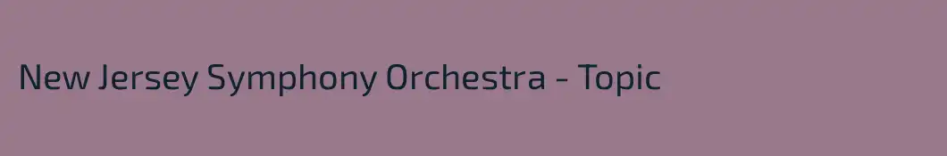 New Jersey Symphony Orchestra - Topic